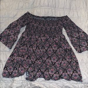 Fun off the shoulder floral dress